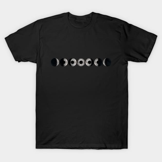 Moon Eye Phases T-Shirt by WatchUrBack